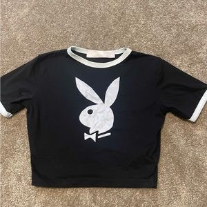 Playboy x PrettyLittleThing cropped top
